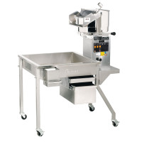 Cretors G43E32D1E-XX-XX-CCR 32oz Electric Giant Pedestal Popper on 3.5' Knock Down Table